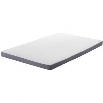 Colchón de Espuma Blanco 90 x 200 cm con Funda Extraíble y Cremallera Piccolo