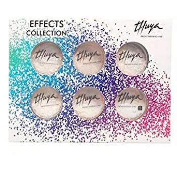 Thuya Kit Effects Collection - Kit para Nail Art con efectos especiales para uñas, incluye diversas decoraciones y acabados, color negro, estándar