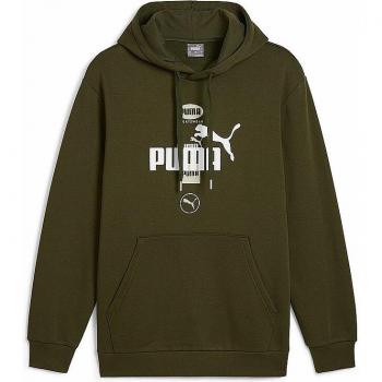 Sudadera casual Puma Power Graphic hombre verde (S)