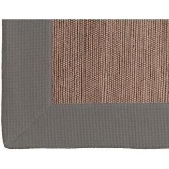 Vianatece 108210 - Alfombra impresa con aplicación piqué, 60 x 150 cm, color camel y gris