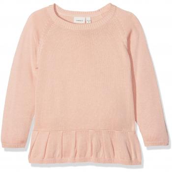 NAME IT Nitetdanani Ls Knit F Mini, Camisa Manga Larga para Niñas, Rosa