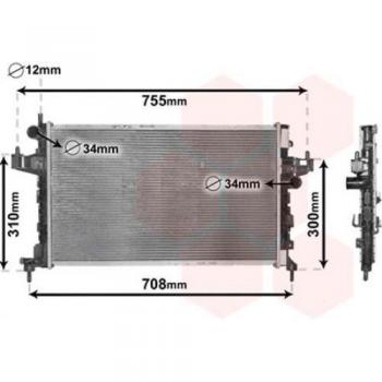 Van Wezel 37002380 Radiador, refrigeración del motor