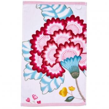 Pip Studio 260256201001 Floral Fantasy-Toalla algodón, 30 x 50 cm, 100% algodón, blanco, 30 x 50 cm
