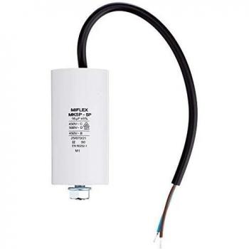 Condensador de Arranque del Motor Miflex, 16µF, 450 V, 40 x 78 mm, conexión M8