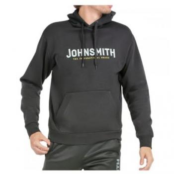 Sudadera John Smith Elqui 005, color negro, para hombre, con capucha y bolsillo frontal