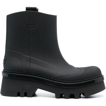 Chloé Women's Raina Rubber Rain Boots, Black, Size 41, CHC23A904FPRAINA001