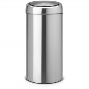Brabantia 401084 - Cubo de Basura, Touch Bin, 2 x 20 litros, Dos compartimientos para Reciclaje, Acero Mate Anti-Huellas