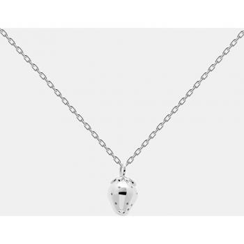 Collar de Plata de Ley con Colgante de Fresa para Niñas
