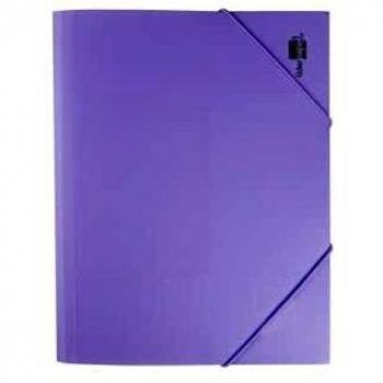 Carpeta liderpapel gomas solapas polipropileno din a4 lavanda opaco
