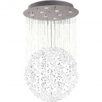 Colgante Colorado Medium Sphere 8 Light Cromo Pulido / Cristal