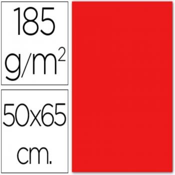 Cartulina Guarro Canson Iris Roja 50x65cm 185g Paquete de 25 Hojas