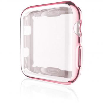 Para Apple Watch Case, KTos TPU Protector de pantalla All-Around Funda protectora High Definition Clear Funda ultrafina para Apple Watch Serie 3 y Serie 2