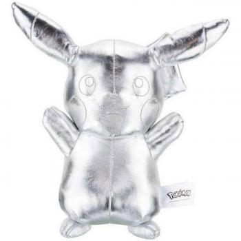 Peluche Silver Pikachu 30 Cm - Pokémon - Jazwares - 25º Aniversario
