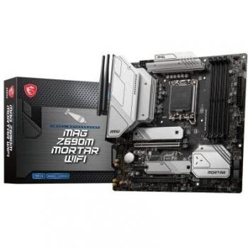 MSI MAG Z690M MORTAR WIFI Placa Base Intel Z690 LGA 1700 DDR5 Micro ATX con Conectividad Inalámbrica