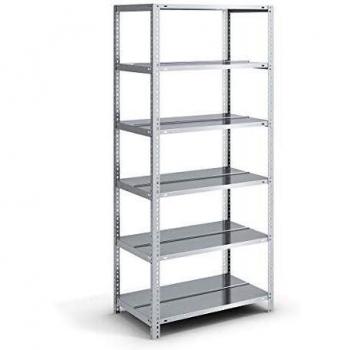 Estantería atornillable para archivadores galvanizada 1850 mm altura, por dos lados, básica, 750 x 600 mm