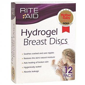 12 Discos de lactancia de hidrogel, ayuda a curar los pezones doloridos y agrietados, de Rite Aid