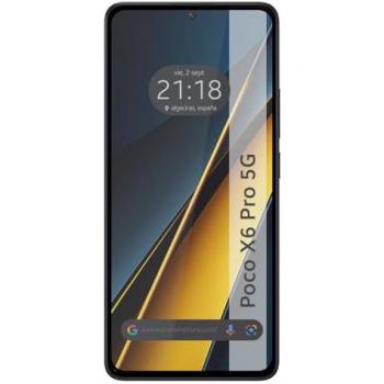 Protector Cristal Templado Completo 5D Full Glue Negro para Xiaomi Poco X6 Pro 5G Vidrio