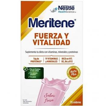 Meritene Strawberry Flavor Nutritional Shake 15 Sachets 30g