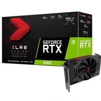 PNY Tarjeta Gráfica GeForce RTX™ 3060 12GB XLR8 Gaming Revel Epic-X RGB™ Single Fan