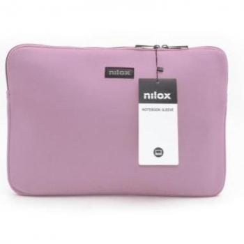 Nilox - Funda Sleeve para Portátil de 13.3 - Neopreno - Color Rosa