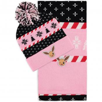 Set de Gorro y Bufanda Pokémon Eevee Multicolor Unisex