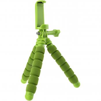 Rollei Monkey Pod Mini - Minitrípode, Apto para Smartphones, cámaras de acción y cámaras compactas, Color Verde