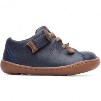 Camper Peu Cami Blue Leather Sneakers for Kids, Size 25