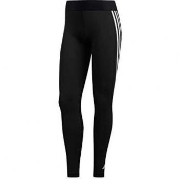 Leggings adidas Alphaskin 3 Stripes para mujer - Negro/Blanco - Talla XS (4-6)