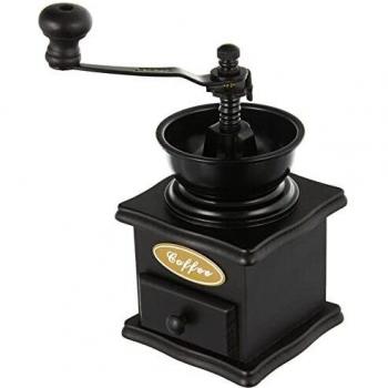 Ibili Class - Molinillo de Café Manual, Diseño Retro en Madera y Acero, Color Marrón Oscuro