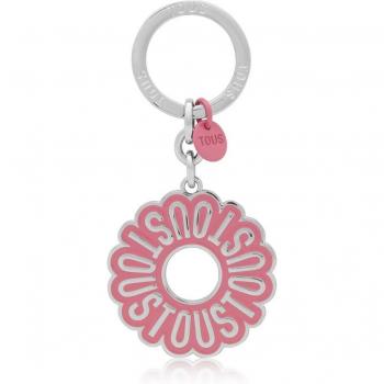 Llavero Tous Circle Logo Rosa