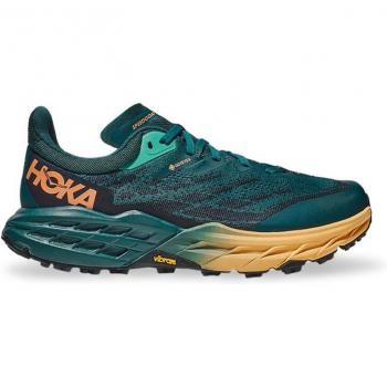 Hoka Zapatillas de trail running de mujer Speedgoat 5 GORE-TEX azul turquesa naranja claro - 36(2/3)