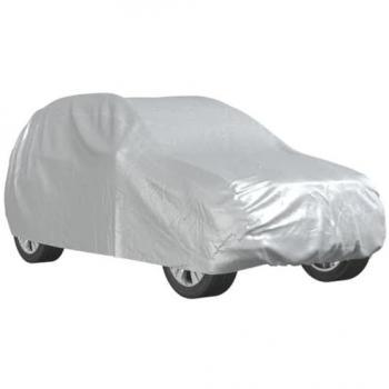 Funda de coche para SUV con correas hebilla PEVA plateado M