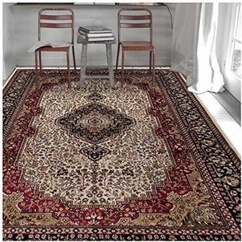 Alfombra Oriental Hecha a Mano en Rayón Beige 180x280 Jaipour 4