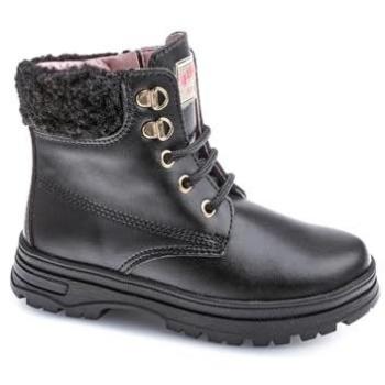 Botas de Niña Pablosky Leader-tech con Cordones y Cremallera en Color Negro