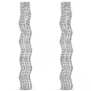Pendientes de Mujer Stroili Romantic Shine en Metal Plateado con Zirconitas Blancas 1683806