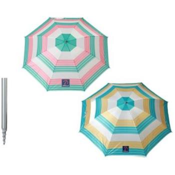 Sombrilla de playa Ø 220 cm A rayas