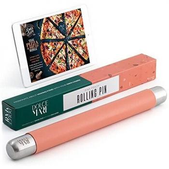 Dolce Mare Rollo de Silicona Rodillo Antiadherente - Rollo de Fondant sin BPA para Pizza y Todos los demás Productos de Pasta