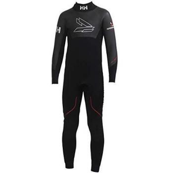 Helly Hansen JR Wetsuit Traje de Neopreno, Unisex niños, 990 Black, 8 años
