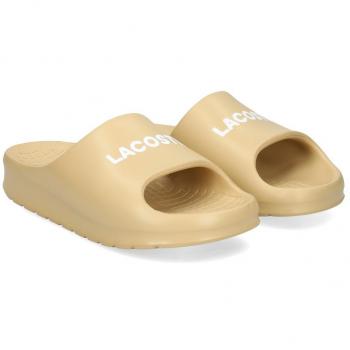 Chanclas Lacoste para mujer en color beige