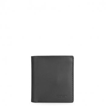 Cartera de hombre Lyon de piel con bloqueo Rfid en color negro-azul