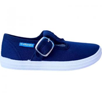 Zapatillas deportivas de niño Colores Pepito Lona 2431 Azul y Marino
