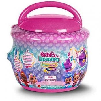 BEBÉS LLORONES LÁGRIMAS MÁGICAS Fantasy Casita Chupete | Mini muñeca Sorpresa coleccionable con purpurina que llora y Accesorios - Juguete para niñas y niños +3 Años