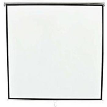 vidaXL Pantalla de proyección manual 200x200 Montaje de techo o pared Blanca