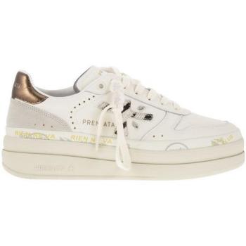 Premiata Women's Micol 7035 White Leather Sneakers - Size 7 US