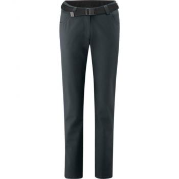 Maier Sports Women's Perlit Softshell Winter Outdoor Pants - Warm, Water-Resistant, Windproof, Size 42, Grey