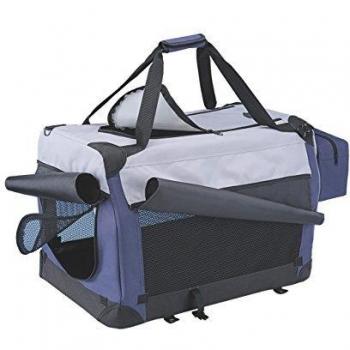 Jaula de transporte Nobby Traveller Plus XXL para perros y gatos, lavable, plegable, 92x64x64 cm