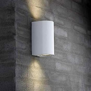 Aplique de exterior Nordlux Canto Maxi 2 luces blanco 17cm metal