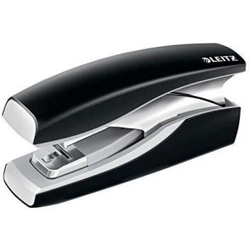 Grapadora Leitz NeXXt Softpress Flat Clinch, hasta 30 hojas, color negro
