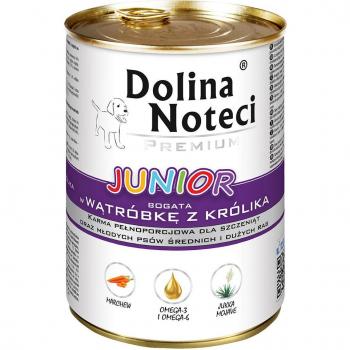 Dolina Noteci Premium Junior 24 x 400 g Pack Ahorro - Hígado de conejo