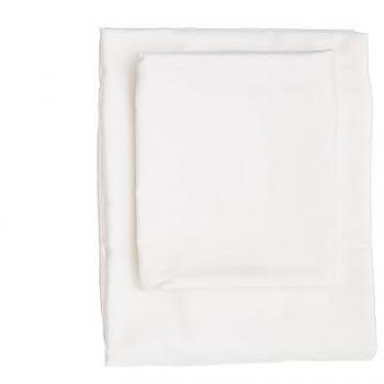 Sábana Bajera Ajustable Wellhome Satén de Algodón 180x200 Blanco - Suavidad Garantizada